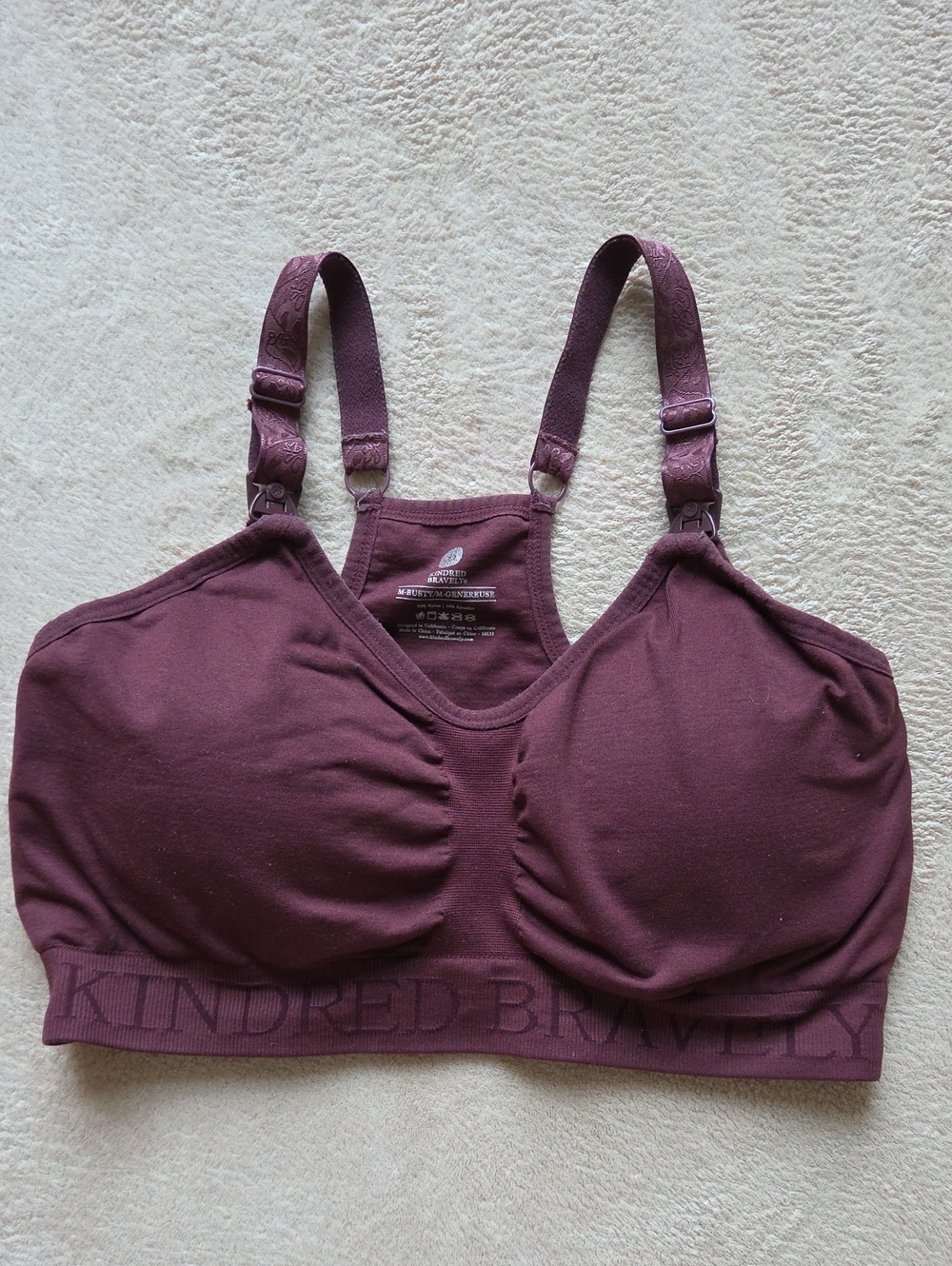 Kindred Bravely Sublime Low Impact Nursing Sports Bra M BUSTY (E-I) Fig